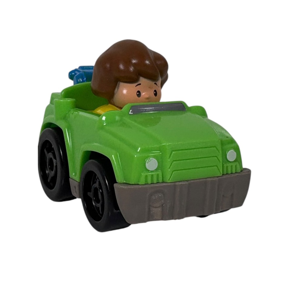 Fisher-Price Little People Wheelies Tow Truck Unisex Green 2014 Mattel DFP13
